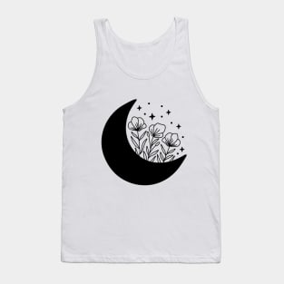 Moon with Flowers Tank Top